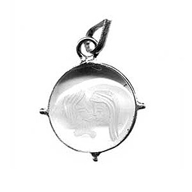 Crystal Quartz Zodiac Pendants 'Crystal Taurus'