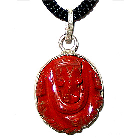 Red Jasper Ganesh Pendants 'Red Jasper Ganesh'