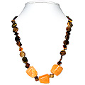 Tiger Eye and Jyde Necklace 'Celebration'