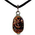 Tiger Eye Necklace 'Tiger Eye Ganesh'